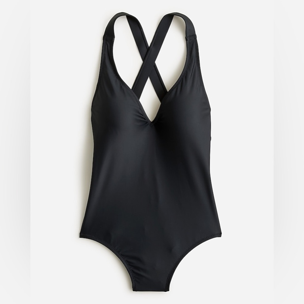 J. Crew DD V-neck Cross-back Swimsuit NWT